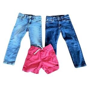 Polo Ralph Lauren Boys 4T Bundle Jeans Shorts Lot 3pc